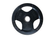 Диск обрезиненный d51мм DFC WP015-51-10 10кг, с хватом, чёрный Диск обрезиненный d51мм DFC WP015-51-10 10кг, с хватом, чёрный