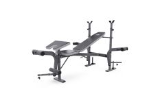 Скамья со стойками под штангу с партой для бицепса DFC D703/2 Скамья со стойками под штангу с партой для бицепса DFC D703/2