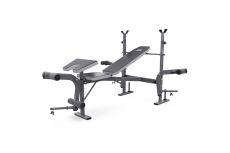 Скамья со стойками под штангу, широкий хват, с партой для бицепса DFC D702/2 Скамья со стойками под штангу, широкий хват, с партой для бицепса DFC D702/2