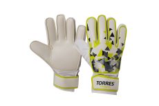 Перчатки вратарские Torres Training FG05214, р.10,2 мм латекс, удл.манж.,бело-зелено-серый Перчатки вратарские Torres Training FG05214, р.10,2 мм латекс, удл.манж.,бело-зелено-серый