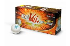 Мячи для настольного тенниса (10шт.) Double Fish 40+ One star 1* Volant V201F Мячи для настольного тенниса (10шт.) Double Fish 40+ One star 1* Volant V201F