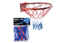 Сетка баскетбольная Torres нить 4мм SS11050 бело-сине-красная Сетка баскетбольная Torres нить 4мм SS11050 бело-сине-красная