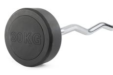 Штанга неразборная обрезиненная 30 кг. Изогнутый гриф. VictoryFit VF-DX5300 Штанга неразборная обрезиненная 30 кг. Изогнутый гриф. VictoryFit VF-DX5300