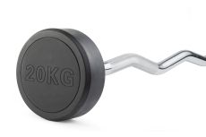 Штанга неразборная обрезиненная 20 кг. Изогнутый гриф. VictoryFit VF-DX5200 Штанга неразборная обрезиненная 20 кг. Изогнутый гриф. VictoryFit VF-DX5200