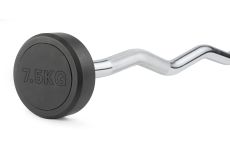 Штанга неразборная обрезиненная 7,5 кг. Изогнутый гриф. VictoryFit VF-DX5075 Штанга неразборная обрезиненная 7,5 кг. Изогнутый гриф. VictoryFit VF-DX5075