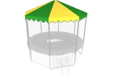 Крыша для батута UNIX Line 8 ft Green/Yellow Крыша для батута UNIX Line 8 ft Green/Yellow